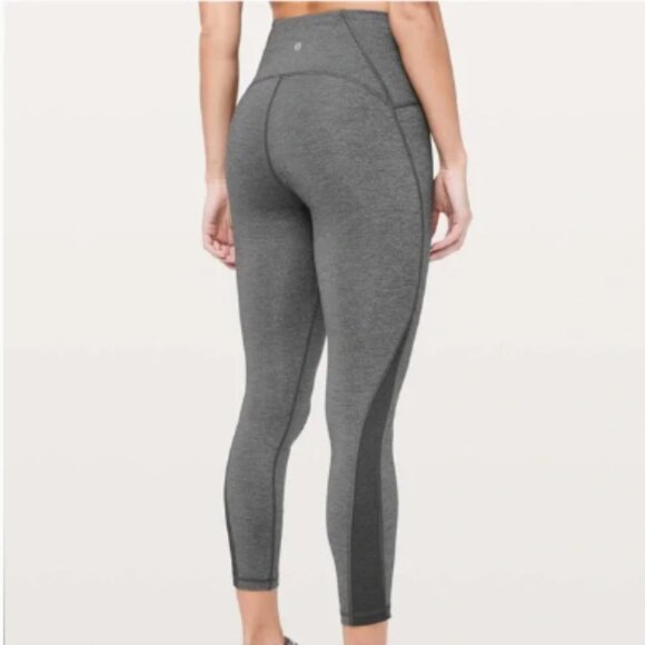 Lululemon Train Times 7/8 Gray High Waist Ankle Leggings 4 - Picture 1 of 11